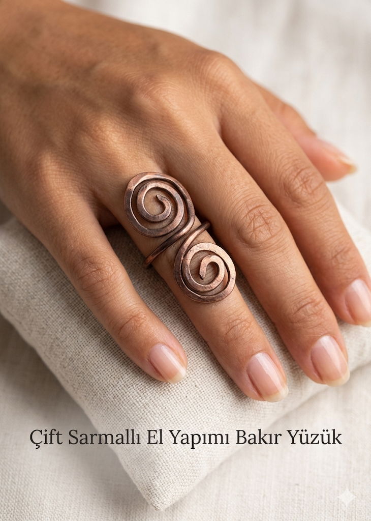 El yapımı Bakır yüzük