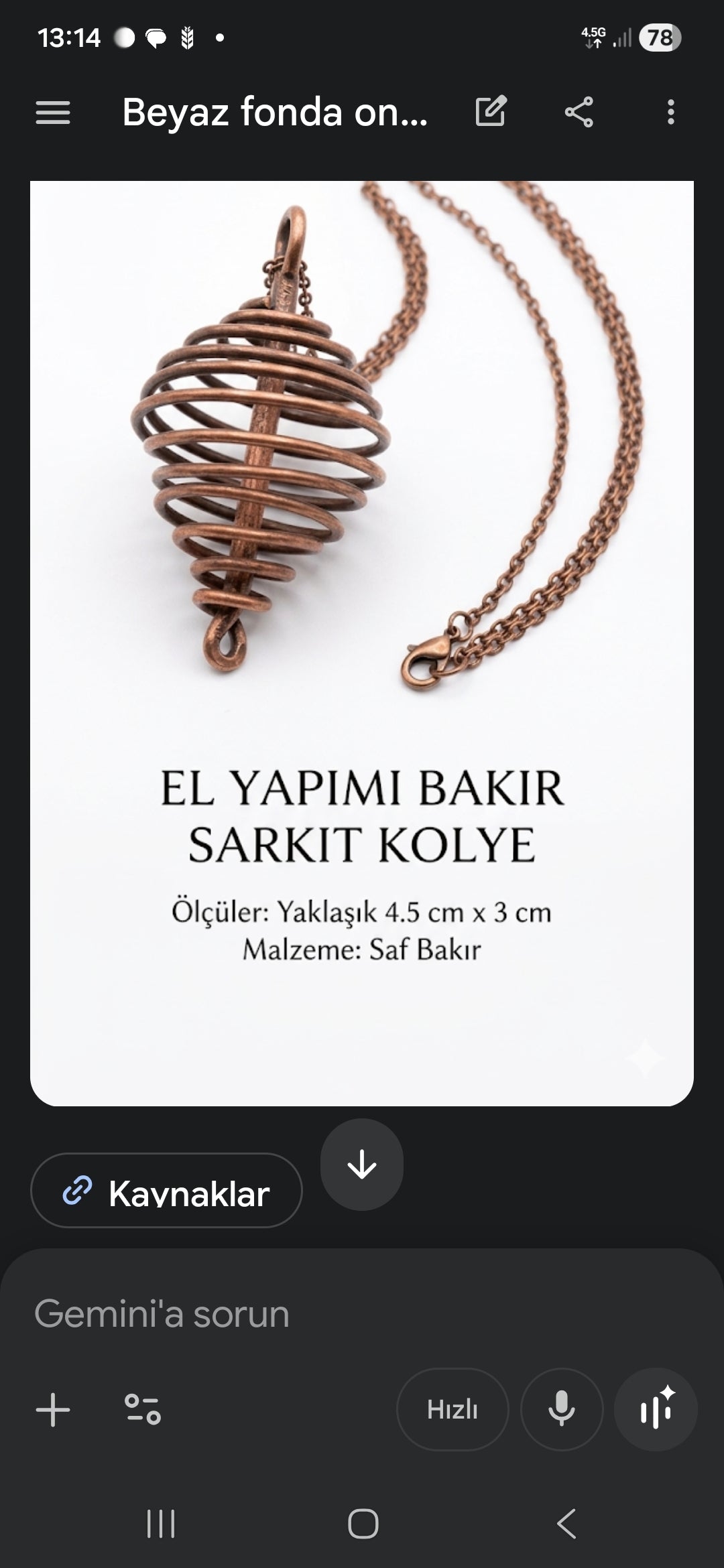 Bakır sarkaç